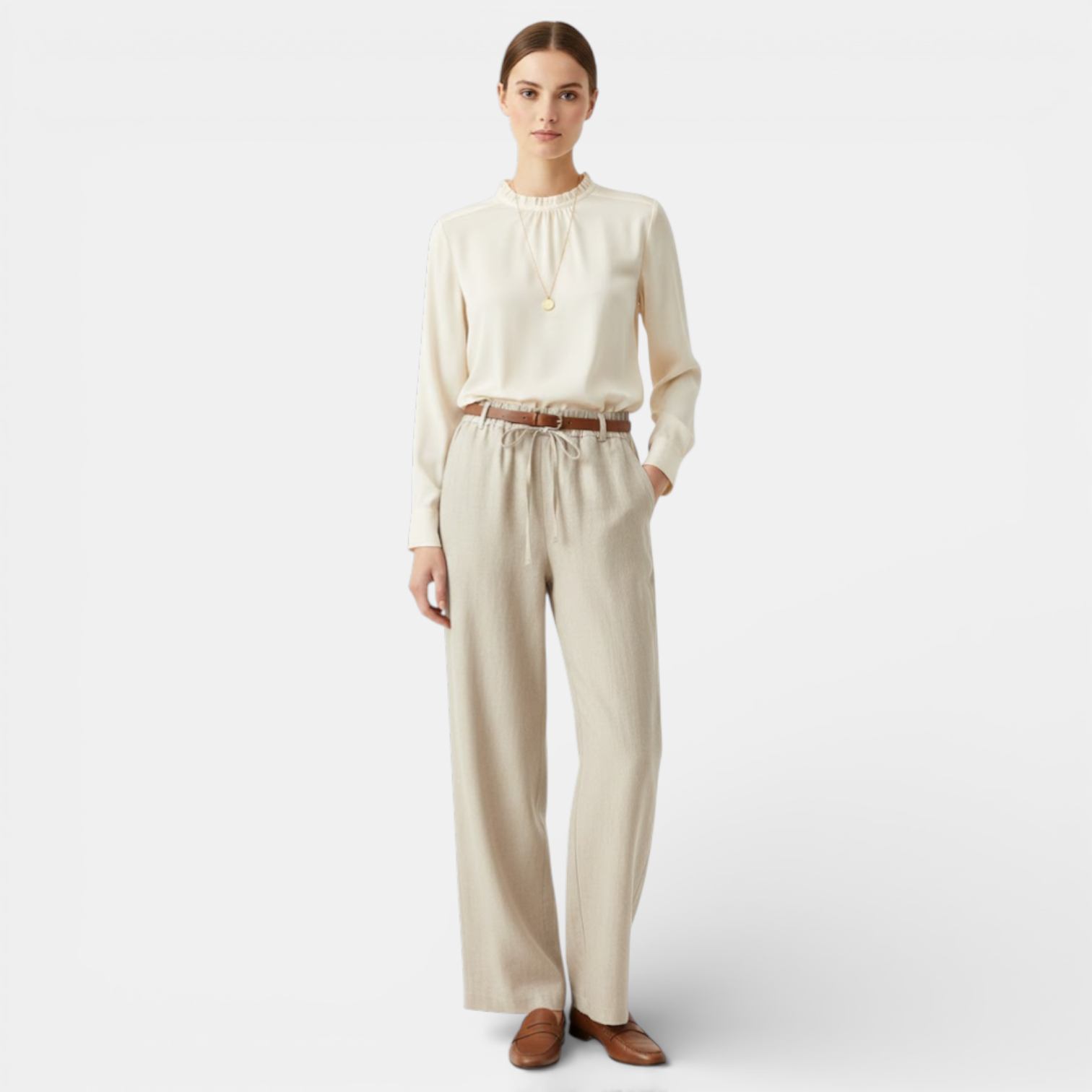 Belcien | Women’s Wide Leg Pants for Breathable Summer Comfort