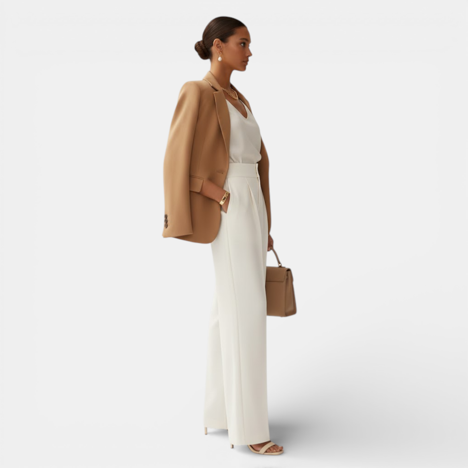 Belcien | High Waist Women’s Straight Pants with Lightweight Comfort