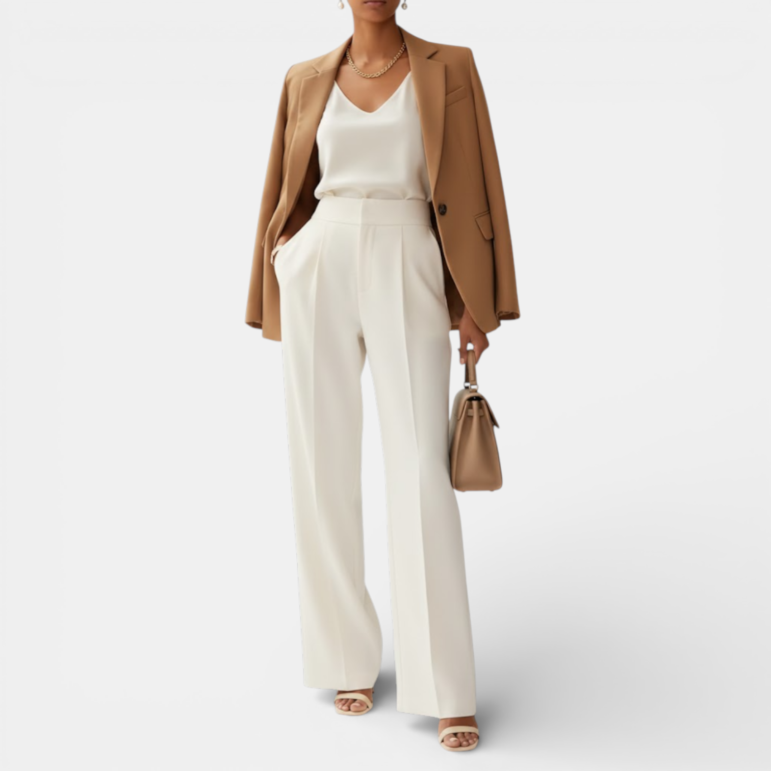 Belcien | High Waist Women’s Straight Pants with Lightweight Comfort