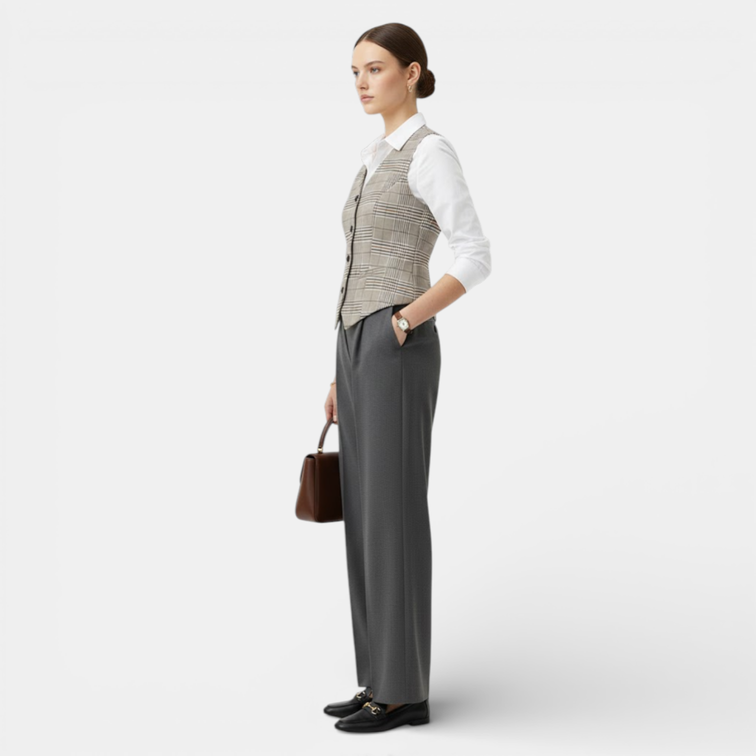 Belcien | Women’s Vintage Waistcoat Elegant Everyday Layer