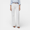 Belcien | Women’s White High Waist Wide Leg Pants